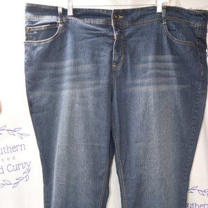 Sonoma Life + Size Straight Jeans Blue Denim Women's Size 24W